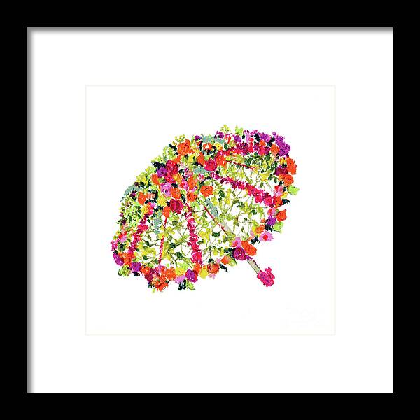 April Showers Framed Print featuring the pastel April Showers Bring May Flowers by Lauren Heller