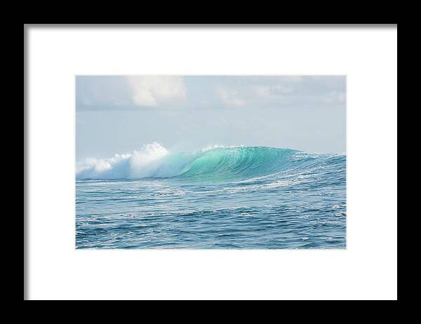 Fiji Framed Print featuring the photograph Aqua Cloudbreak by Brad Scott