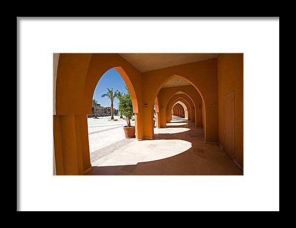 El Gouna Framed Print featuring the photograph Modern Arabic Architecture in El Gouna #3 by Aivar Mikko