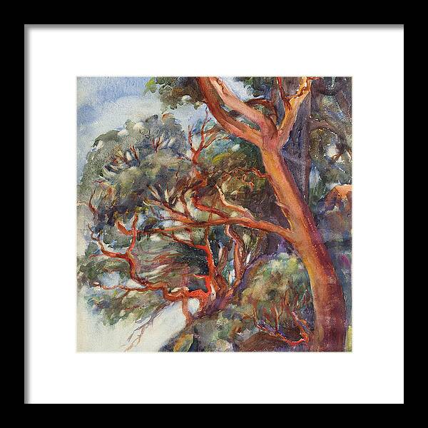 Arbutus Trees By Emily Carr Framed Print featuring the painting Arbutus Trees by MotionAge Designs