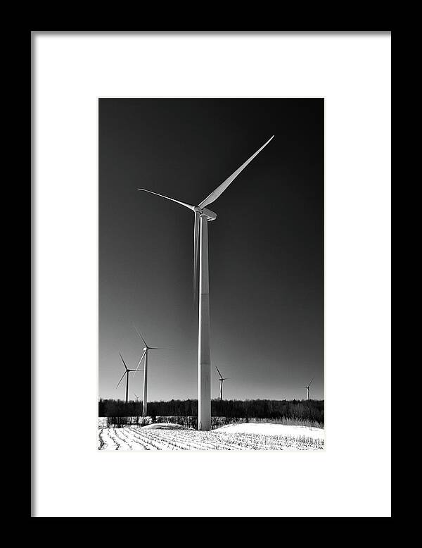Wind Framed Print featuring the photograph Arcade Wind Turbines 6557 by Guy Whiteley
