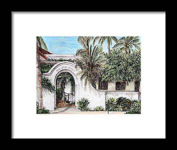 Arch Framed Print featuring the painting Arch by Danuta Bennett