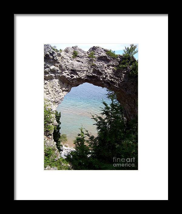 Arch Framed Print featuring the photograph Arch Rock by Charles Robinson