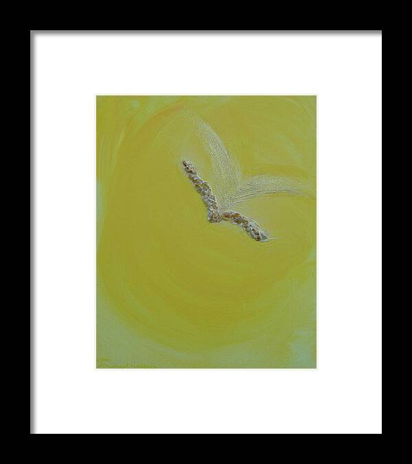 Angels Framed Print featuring the painting Archangel Gabriel by Anjel B Hartwell