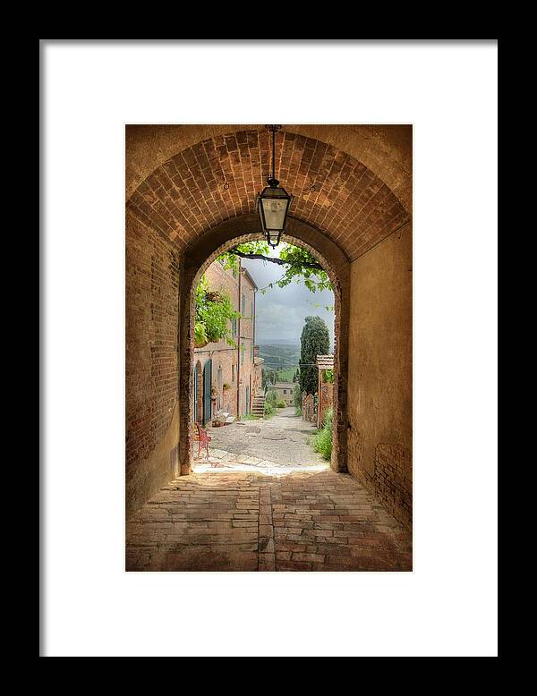 Arch Framed Print featuring the photograph Arched View by Uri Baruch