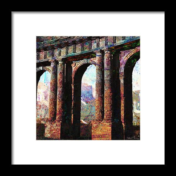 Arches Framed Print featuring the digital art Arches by Barbara Berney