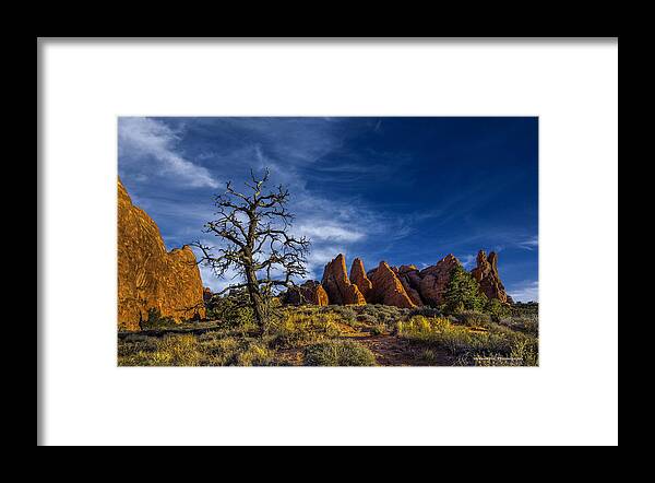 Utah Landscapes Framed Print featuring the photograph Arches National Park by Wendell Thompson