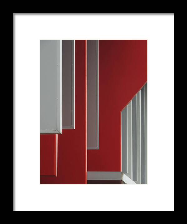 Architectural Abstract Framed Print featuring the photograph Architectural Rhythms by Denise Clark