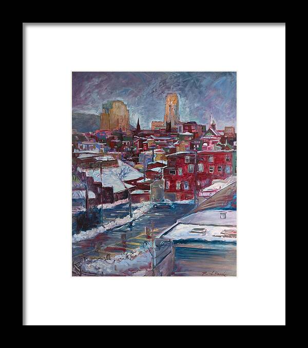 Art Of Jazz Framed Print featuring the painting Architecture Cascade by Rich Houck