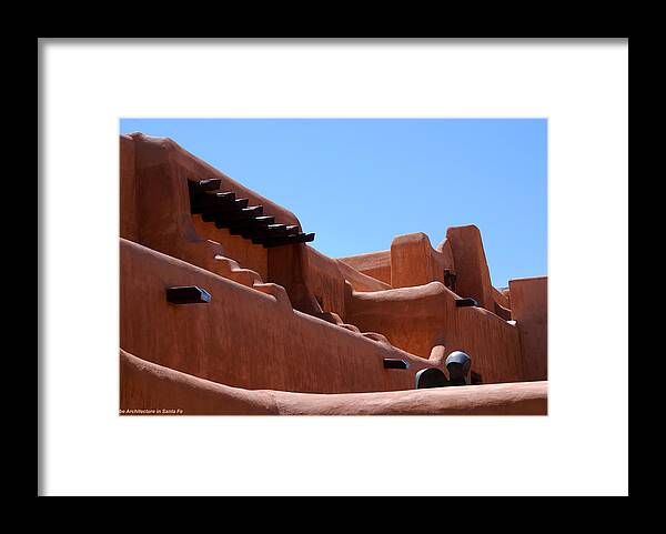 Photography Framed Print featuring the photograph Architecture in Santa Fe by Susanne Van Hulst