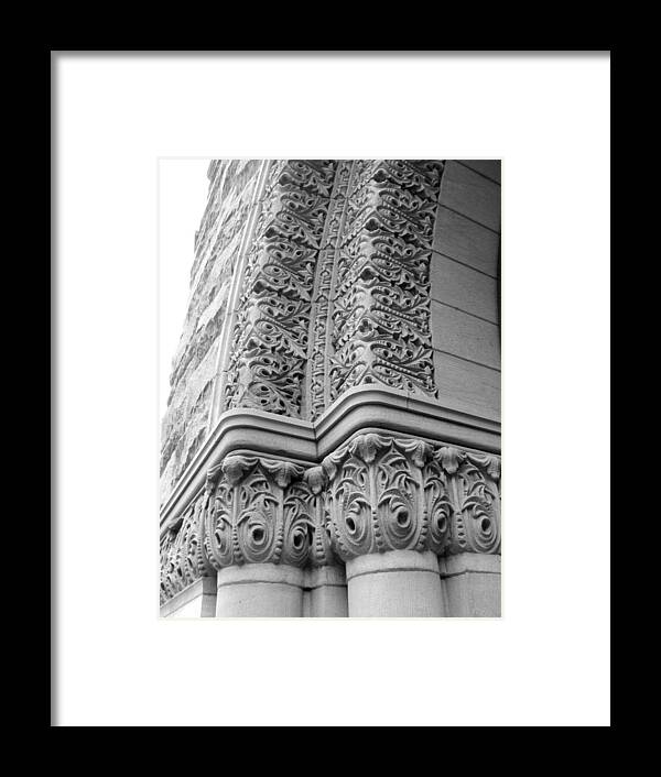 Building Archway. Carvings Framed Print featuring the photograph Archway by Douglas Pike