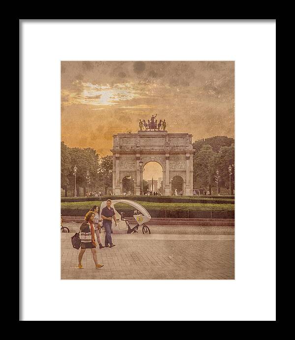 France Framed Print featuring the photograph Paris, France - Arcs by Mark Forte