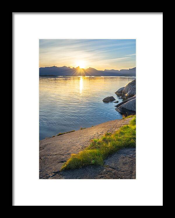 Where Framed Print featuring the photograph Arctic Sunrise by Maciej Markiewicz