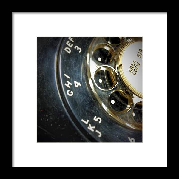 Phone Framed Print featuring the photograph Area Code by Jame Hayes