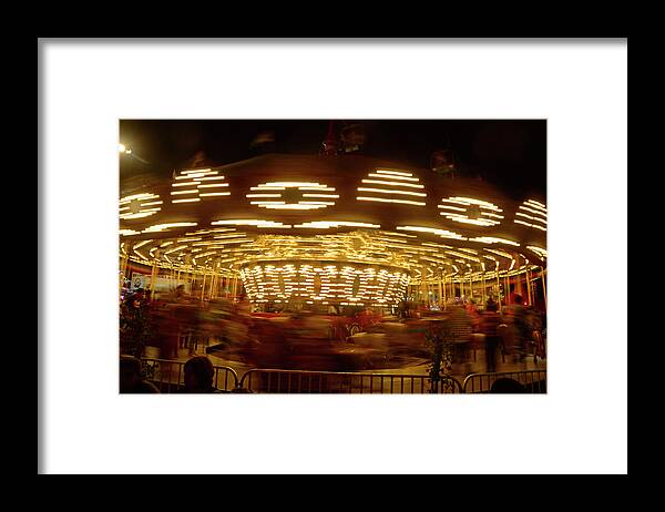 Fair Framed Print featuring the photograph Arizona State Fair Carousel October 26, 2017 by Brian Lockett