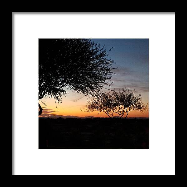 Arizona Framed Print featuring the photograph Arizona Sunset by Vic Ritchey