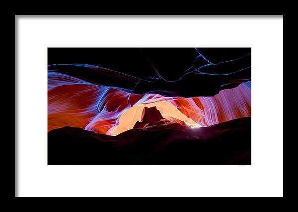 Antelope Framed Print featuring the photograph Arizona Underground by Peter Kennett