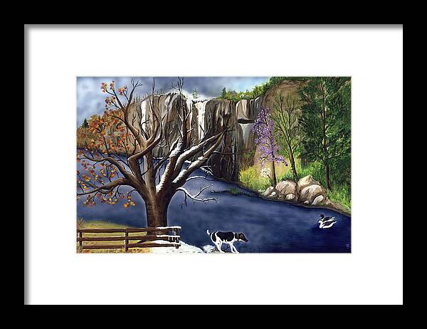 Spring Framed Print featuring the painting Arkansas Seasonal Glory by Patty Vicknair