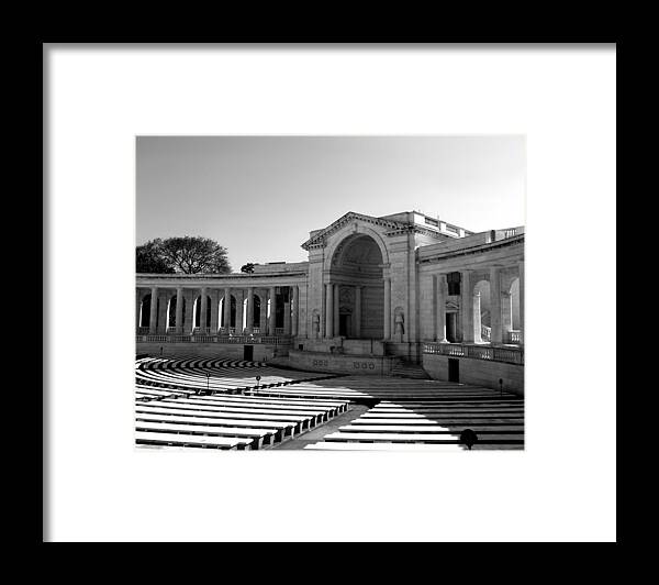 Arlington Memorial Amphitheater Framed Print featuring the photograph Arlington Memorial Amphitheater by Danielle R T Haney