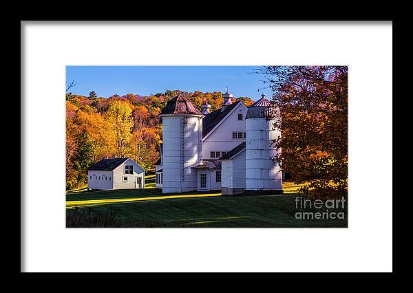 Fall Foliage Framed Print featuring the photograph Arlington Vermont by Scenic Vermont Photography