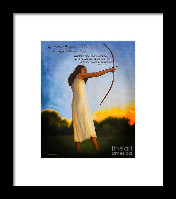 Archer Art Framed Print featuring the photograph Archer Woman by Constance Woods