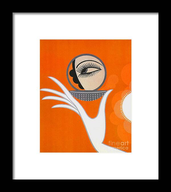 Art Deco Framed Print featuring the painting Art Deco Fashion illustration by Tina Lavoie