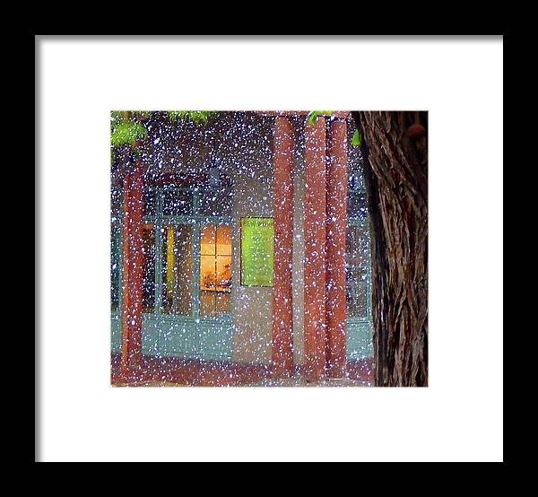 Art Framed Print featuring the photograph Art gallery Snow Scene by Ted Keller