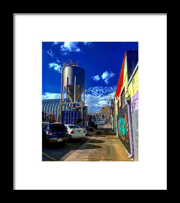 Graffiti Framed Print featuring the photograph Art in the Alley by Michael Oceanofwisdom Bidwell