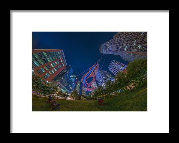 Sculpture Framed Print featuring the photograph Art on the Greenway 2 by Bryan Xavier