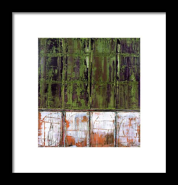Abstract Prints Framed Print featuring the painting Art Print Matchday by Harry Gruenert