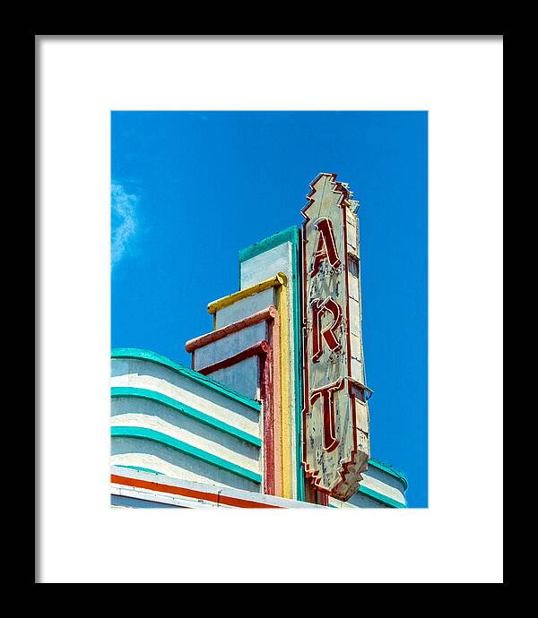 Art Framed Print featuring the photograph Art Theater--Film Image by Matthew Bamberg