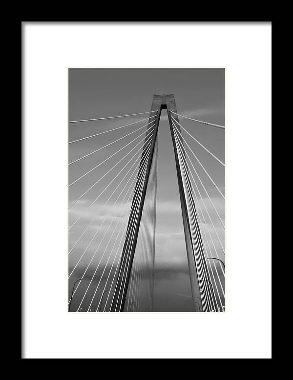 Bridge Framed Print featuring the photograph Arthur Ravenel Jr Bridge II by DigiArt Diaries by Vicky B Fuller