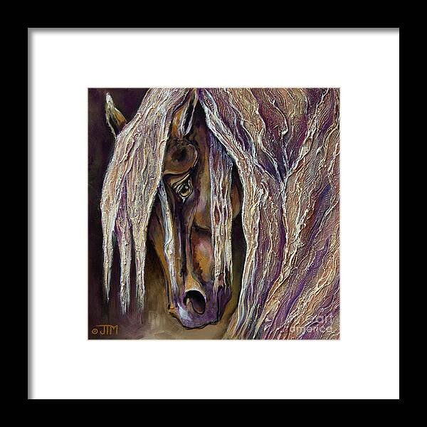 Horse Framed Print featuring the painting Artistrocrat by Jonelle T McCoy