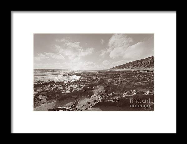 Beach Framed Print featuring the photograph As dusk settles by Linda Lees