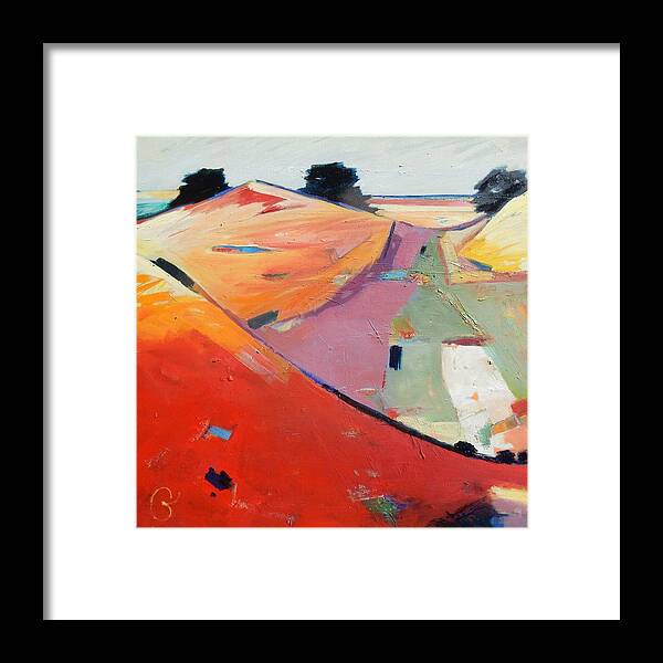 Landscape Framed Print featuring the painting As I See It by Gary Coleman
