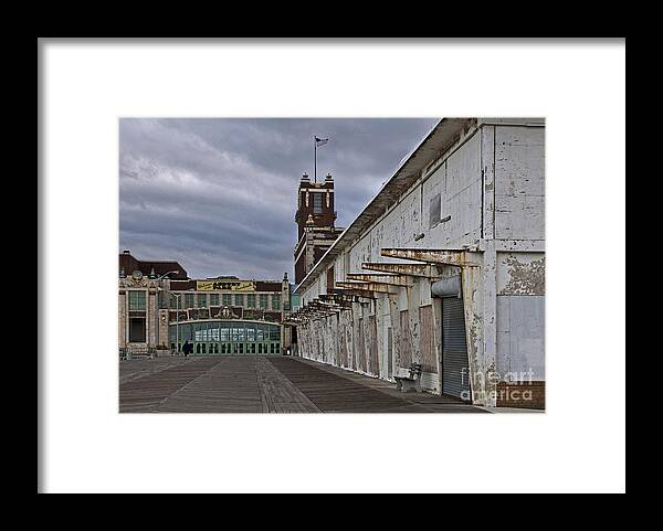 Bradley Framed Print featuring the photograph Asbury Park North Boardwalk by Rich Despins