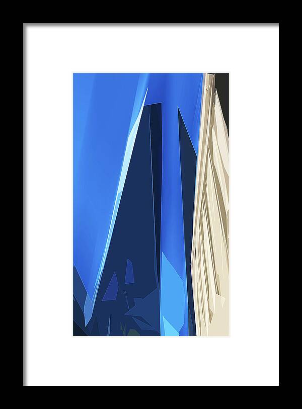 Abstract Framed Print featuring the digital art Ascension by Gina Harrison