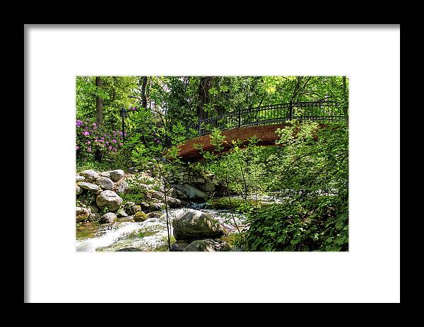 Bridge Framed Print featuring the photograph Ashland Creek by James Eddy