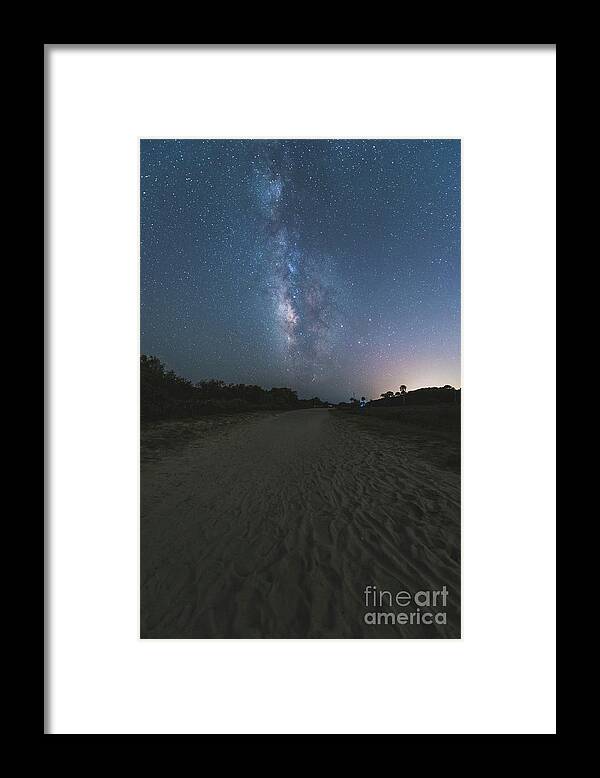 Milky Way Framed Print featuring the photograph Ashley Street Milky Way by Robert Loe