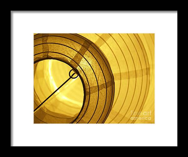 Lantern Framed Print featuring the photograph Asian Paper Lantern from Below by Anna Lisa Yoder