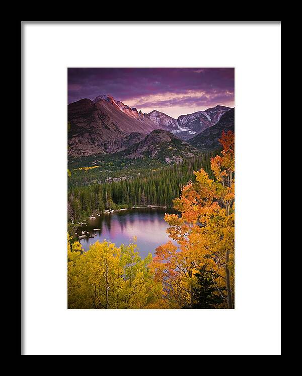 All Rights Reserved Framed Print featuring the photograph Aspen Sunset Over Bear Lake by Mike Berenson
