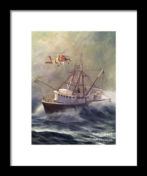 Hh-60 Framed Print featuring the painting Assessment by Stephen Roberson