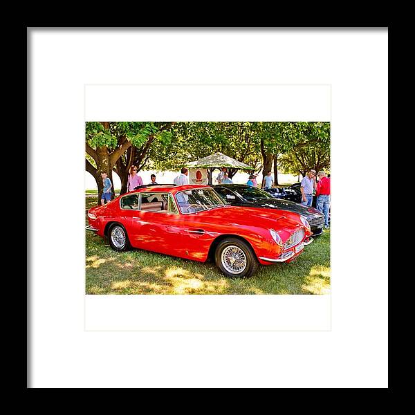 Aston Framed Print featuring the photograph Aston Martin Db6 At The Terribly by Anthony Croke