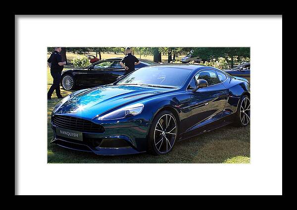 Aston Framed Print featuring the photograph Aston Martin Vanquish by Anthony Croke