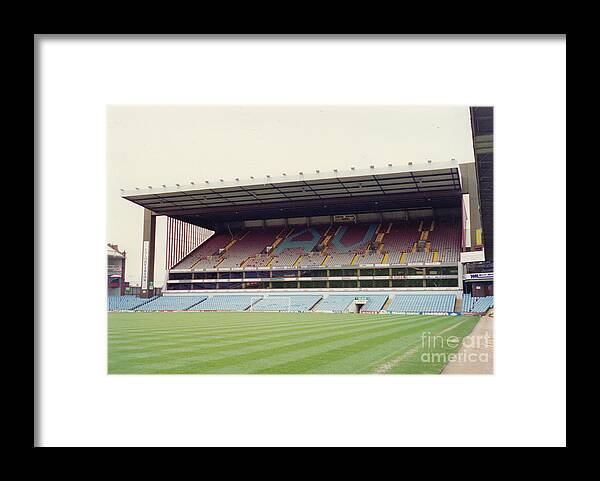 Aston Villa Framed Print featuring the photograph Aston Villa - Villa Park - North Stand 1 - April 1993 by Legendary Football Grounds