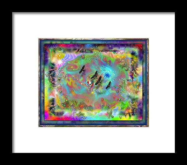 Astral Framed Print featuring the digital art Astral vision by Leonard Rubins