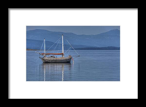 Boat Framed Print featuring the photograph At Anchor by Randy Hall