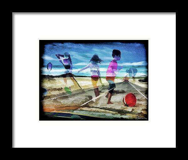 Beach Framed Print featuring the photograph At Play by Peggy Dietz
