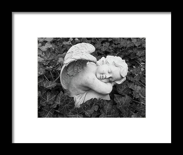 Statue Framed Print featuring the photograph At rest by Tom Druin