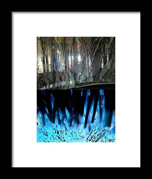 Car Wash Framed Print featuring the photograph At the Car Wash 13 by Marlene Burns
